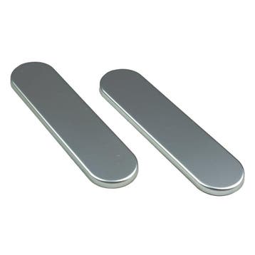 OUTLET Ami Kortschild - ovaal - 177x44x6,5mm - aluminium F-1, Ophalen of Verzenden, Nieuw