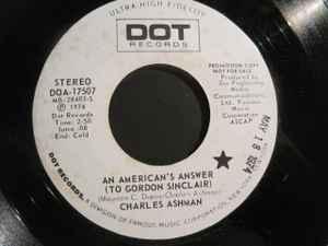 vinyl single 7 inch - Charles Ashman - An Americans Answ..., Verzenden, Zo goed als nieuw, 7 inch, Pop