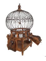 Vogelkooi - Smeedijzer - Antieke vogelkooi