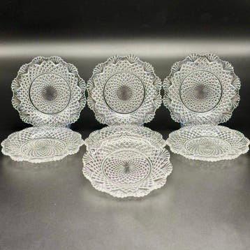 Val Saint Lambert - Bord (7) - Diamants Pierreries - Kristal, Antiek en Kunst