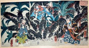 Night Attack at Horikawa – 1847-48 - Ukiyo-e woodblock print