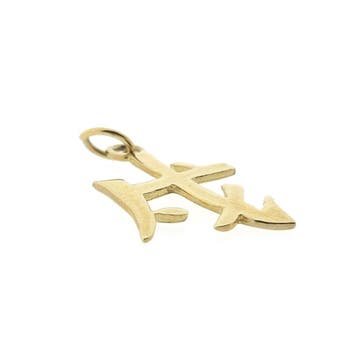Gouden hanger van Chinees horoscoop teken; Hond, Ophalen of Verzenden, Gebruikt, Goud, Overige merken