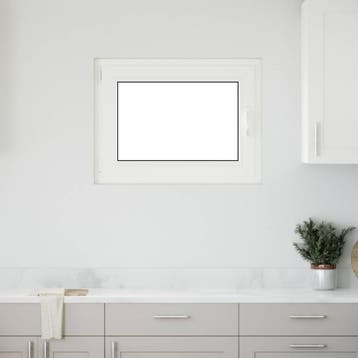vidaXL Kleur binnenkant kelderraam Wit RISOR 80 x 60 cm, Verzenden, Nieuw
