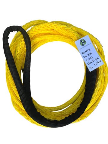 Hawk-line HMPE Meerlijn Sleep touw 20MTR 24MM 1 Bekleed O..., Verzenden, Nieuw