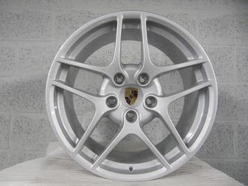 Porsche 997 2/4 ORIGINELE 19 Carrera S II zilver met banden, Gebruikt, Banden en Velgen, 305 mm, Personenwagen