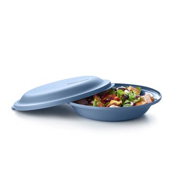 Tupperware Aloha Dubbel Bord, Ophalen of Verzenden, Nieuw, Blauw