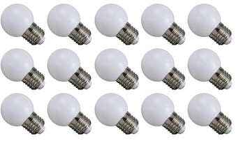 Witte kogellampen warm wit 2700K - 2W - E27 voor prikkabel, Led-lamp, Minder dan 30 watt, Verzenden, Nieuw