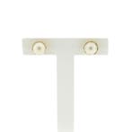 Vintage gouden oorstekers met parel (Oorbellen), Gebruikt, Overige kleuren, Ophalen of Verzenden, Met edelsteen