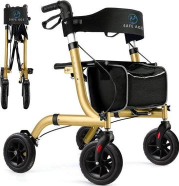 Safe Age Rollator - Goud, Verzenden, Nieuw