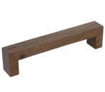 Greep Bench Recht Walnoot gelakt 128 mm, Verzenden, Nieuw