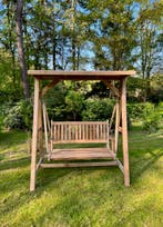 Schommelbank | Teakhout | Gratis bezorging! |, Tuin en Terras, Ophalen of Verzenden, Nieuw, Teakhout, Schommelbank