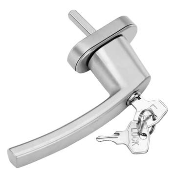 Raamsluiting 2 stuks Zilver incl Slot (Kantoor inrichting), Verzenden, Nieuw in verpakking