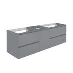 Wastafelonderbouw Allibert Lunik 150x55x46 cm Mat Grijs Onyx, Ophalen of Verzenden, Nieuw, Overige typen