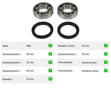Wiellager Achteras BMW 1502-2002 1502 (1975-1977), Verzenden, Nieuw, BMW