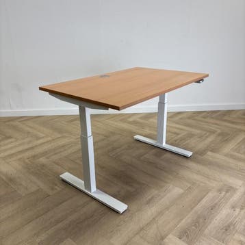 slingerbureau 120x80 cm, beuken - wit - Gratis Bezorging, Gebruikt, Ophalen of Verzenden, Wit