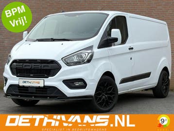 Ford Transit Custom 2.0TDCI 130PK Lang Raptor Edition / Euro, Stof, Gebruikt, Zwart, Wit