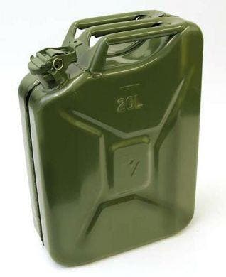 Jerrycan 20 liter Staal, Verzenden