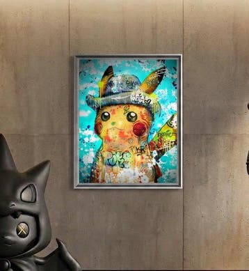 Moabit - Pikachu with Grey Felt Hat X Van Gogh 085 X Urban