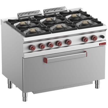 Diamond Fornuis + Maxi Oven | OPTIMA 700 | Gas | 6 Branders, Ophalen of Verzenden, Nieuw in verpakking