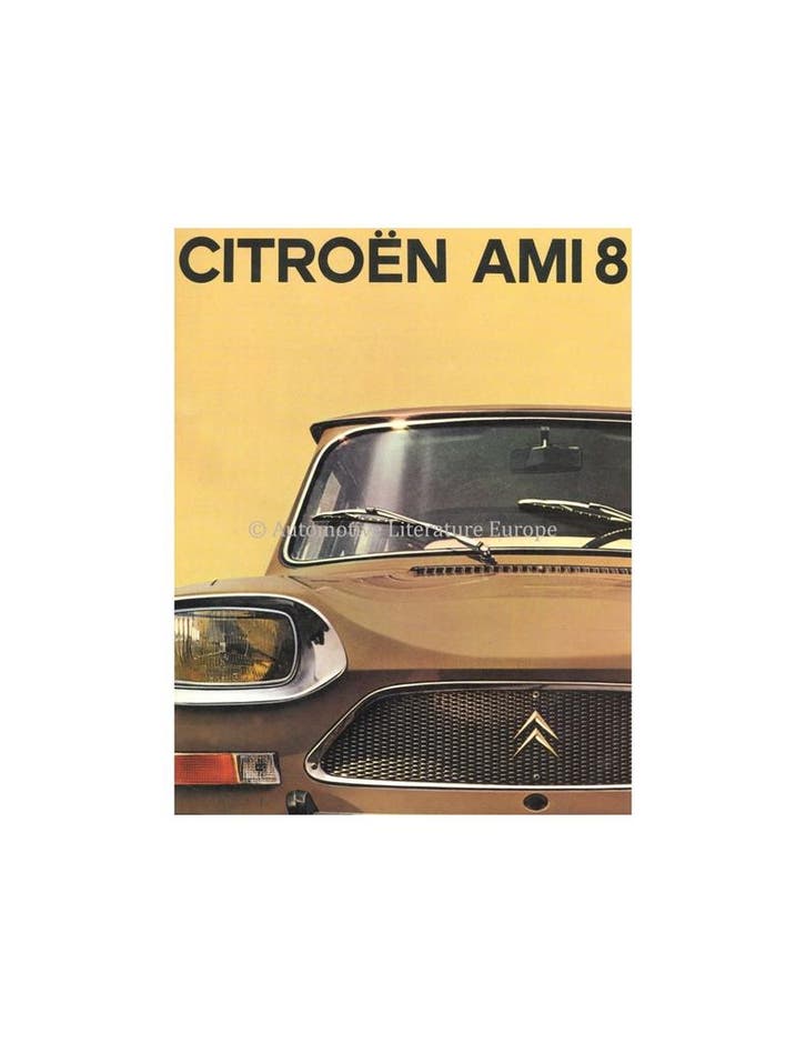 1970 CITROËN AMI 8 BROCHURE NEDERLANDS, Boeken, Auto's | Folders en Tijdschriften