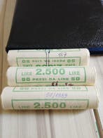 Italië. Lotto 8 Rotolini 20 Lire 1980-1989 (Zonder