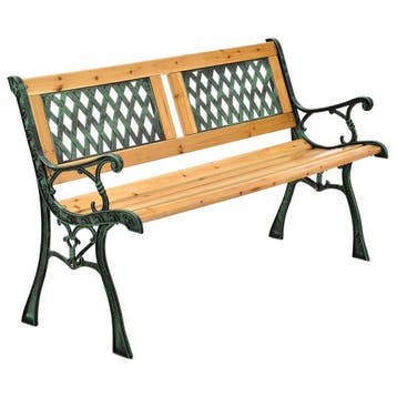 Tuinbank Sanremo met ruitmotief - tweezits, Verzenden, Nieuw
