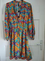 Eksept korte jurk met abstracte print, Kleding | Dames, Jurken, Nieuw, Oranje, Eksept, Maat 34 (XS) of kleiner