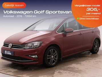 Volkswagen Golf Sportsvan | Zakelijk Leasen vanaf 176,- p/mn, Nieuw, Financial lease, Lease, Golf Sportsvan