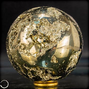 Grote natuurlijke gouden pyriet Sphere/ Druzen- 1333.49 g