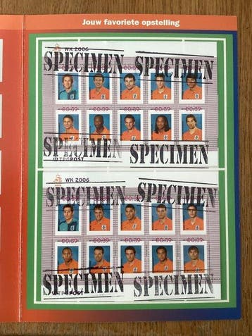 Nederland 2006/2006 - Oranje wk 2006 velletjes, met, Postzegels en Munten, Gestempeld
