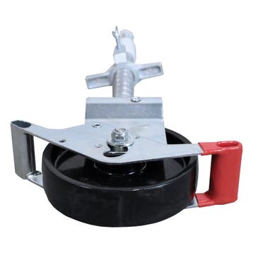 Zwenkwiel nylon 200 mm op stalen spindel 800 KG, Doe-het-zelf en Verbouw, Verzenden, Nieuw