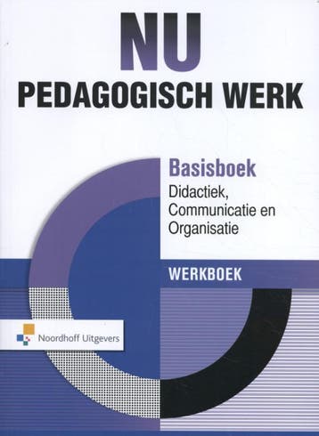 Nu Pedagogisch Werk Werkboek Basisboek Didactiek,, Verzenden, Gelezen, Sjaak Baart