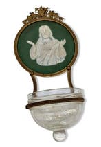 Wijwatervat - 1970-1980 - Jezus Christus - Heilig Hart -, Antiek en Kunst
