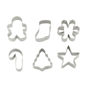 Wilton Mini Koekjesuitsteker Kerstkrans Set/6, Verzenden, Nieuw