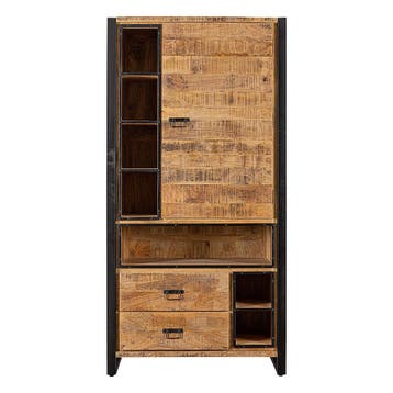 Mangohouten Kast Kelvin 100 cm, Verzenden, Nieuw
