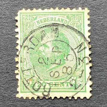 Koning Willem III [N.V.P.H. nr. 0024], Postzegels en Munten, Postzegels | Nederland, Ophalen of Verzenden, Gestempeld
