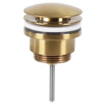 Differnz pop up afvoerplug design voor fontein - mat goud, Verzenden, Nieuw