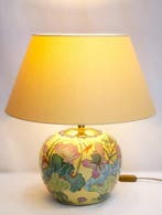 Lamp - Porselein, Messing, handbemalt - gemaakt in Duitsland