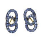 Pomellato - Oorbellen - Catene - 18 karaat Geel goud Saffier, Sieraden, Tassen en Uiterlijk, Oorbellen, Nieuw