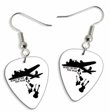 Plectrum ketting of sleutelhanger met Make music Not War, Ophalen of Verzenden, Nieuw