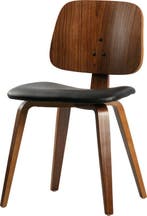 vtwonen Classic Eetkamerstoel - Notenhout - Zwart/walnoot, Huis en Inrichting, Overige Huis en Inrichting, Verzenden, Nieuw