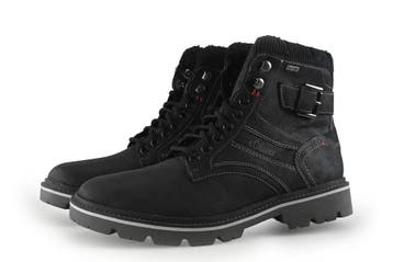 S.oliver Veterboots in maat 44 Zwart, Verzenden, Zwart, Boots, Zo goed als nieuw