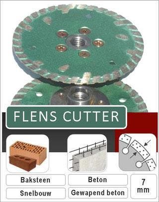 Diamantzaagblad-Flens Cutter: Steen-Beton-Graniet-Chape., Doe-het-zelf en Verbouw, Verzenden, Nieuw