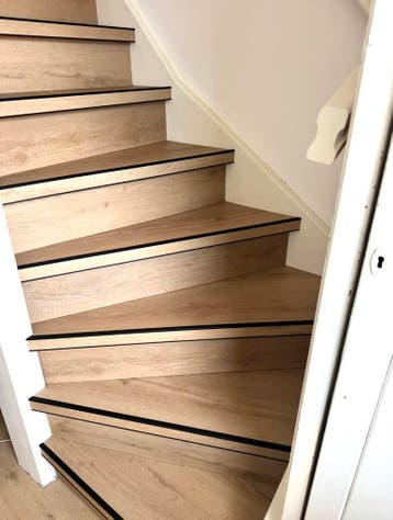 Herfstactie! PVC Traprenovatie Slechts €1350, Nieuw, Overige vormen, Hout look, beton look enz