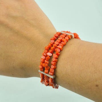 Zilver - Armband - CORALLO MEDITERRANEO
