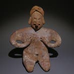 Colima, Westkust van Mexico Terracotta Zittende figuur. 12