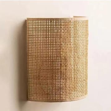 Rotan Wandlamp –Boho Sfeerverlichting voor Slaapkamer en Woo, Verzenden, Nieuw