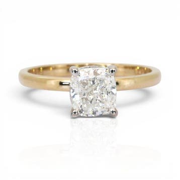 Zonder minimumprijs - Ring - 18 karaat Geel goud, Witgoud -, Sieraden, Tassen en Uiterlijk, Nieuw