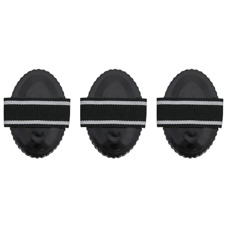 vidaXL Roskammen 3 st staal zwart, Dieren en Toebehoren, Paarden en Pony's | Overige Paardenspullen, Nieuw, Verzenden