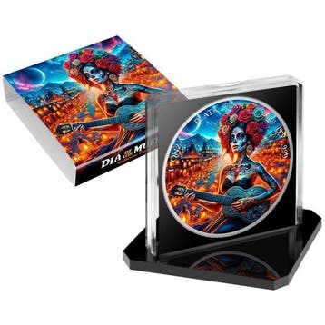 Mexico. 1 Onza 2024 Guitarist Night - Día de los Muertos 1oz